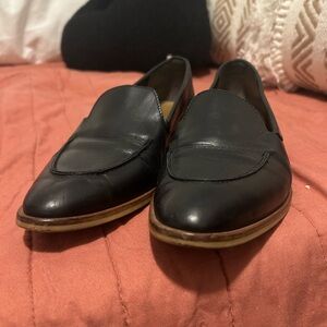 Madewell Black Leather Women's Slip-On Loafers